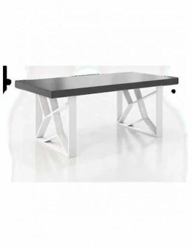 Mesa de comedor elegante para salones tapa cristal o tapa madera a elegir diferentes colores (97)
