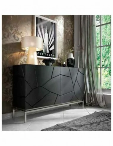 Mueble de salon moderno con diseño de alta gama lacados varios tipos de patas mueble de tv vitrinas (2)