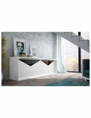 Mueble de salon moderno con diseño de alta gama lacados varios tipos de patas mueble de tv vitrinas (42)