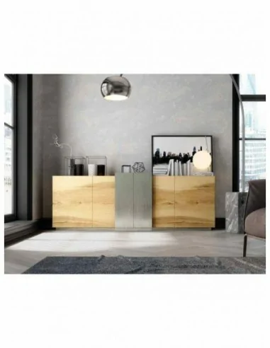 Mueble de salon moderno con diseño de alta gama lacados varios tipos de patas mueble de tv vitrinas (46)