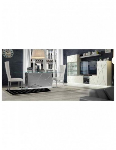 Salon comedor moderno con mesas y...