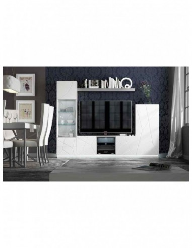 Salon comedor moderno con mesas y...