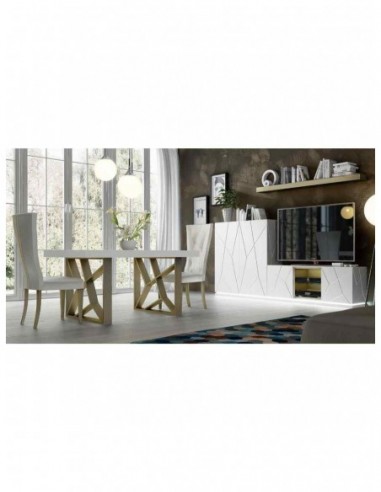 Salon comedor moderno con mesas y...