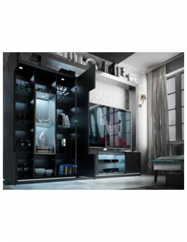 Salon comedor moderno con mesas y...