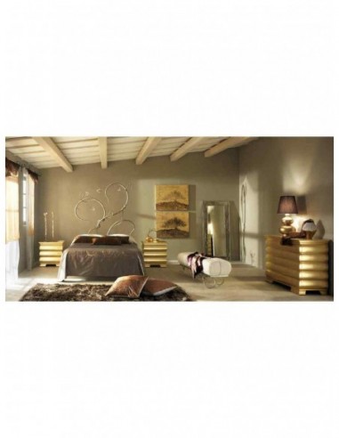 Dormitorio de forja mezcla con madera...