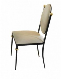 sillas de forja con asiento...
