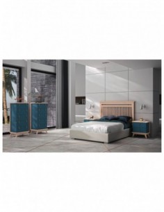 Dormitorio de madera maciza...
