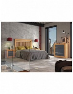 Dormitorio de madera maciza...