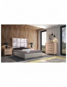 Dormitorio de madera maciza...
