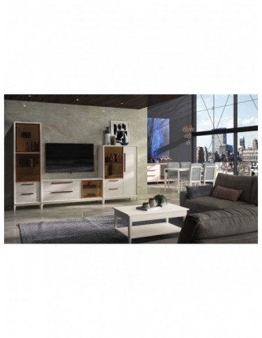 mueble de salon diseño nordico madera maciza diferentes colores barniz o laca vitrina bajo salon (13)