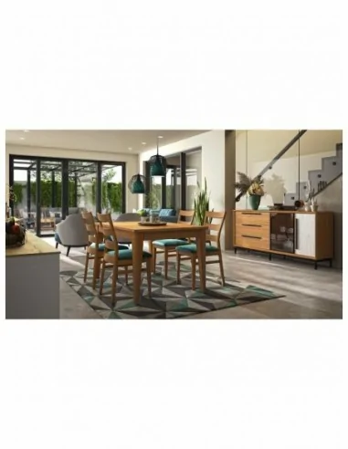 mueble de salon diseño nordico madera maciza diferentes colores barniz o laca vitrina bajo salon (15)