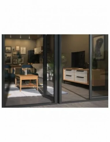 mueble de salon diseño nordico madera maciza diferentes colores barniz o laca vitrina bajo salon (16)