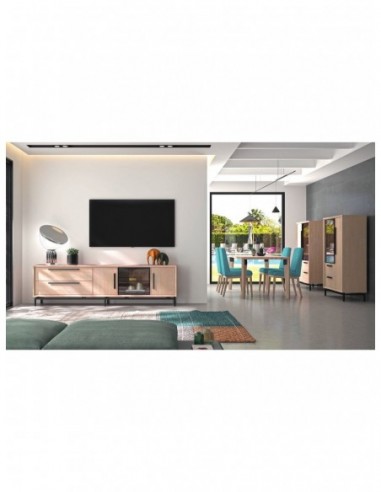 mueble de salon diseño nordico madera...