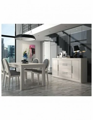 mueble de salon diseño nordico madera maciza diferentes colores barniz o laca vitrina bajo salon (19)