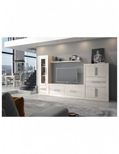 mueble de salon diseño nordico madera maciza diferentes colores barniz o laca vitrina bajo salon (20)