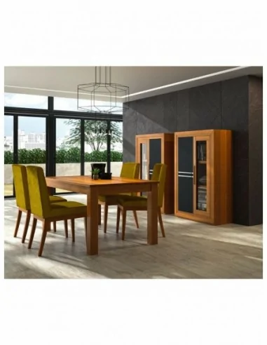 mueble de salon diseño nordico madera maciza diferentes colores barniz o laca vitrina bajo salon (22)