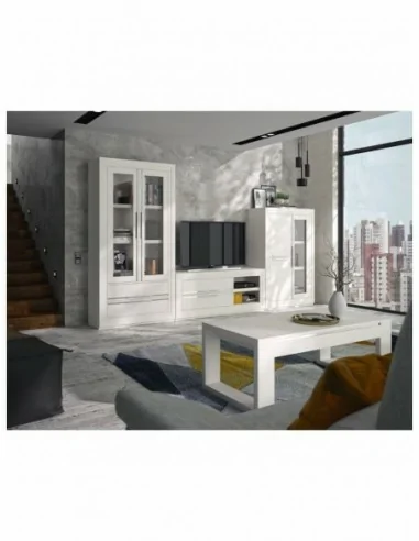mueble de salon diseño nordico madera maciza diferentes colores barniz o laca vitrina bajo salon (23)