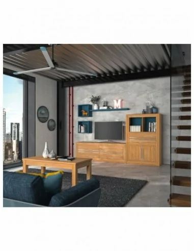 mueble de salon diseño nordico madera maciza diferentes colores barniz o laca vitrina bajo salon (24)