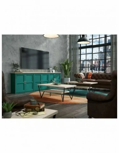 Salon comedor muebles de diseño moderno diferentes acabados madera maciza (12)