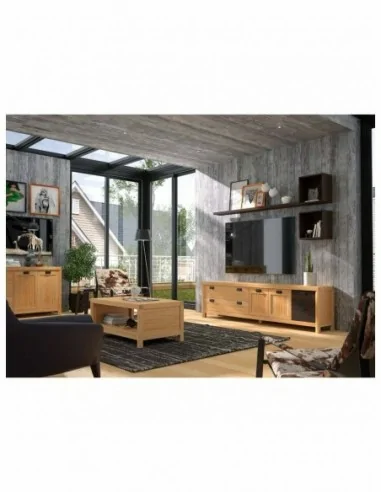 Salon comedor muebles de diseño moderno diferentes acabados madera maciza (9)