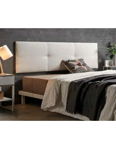 Dormitorio de matrimonio moderno con cabeceros tapizados polipiel mesitas de noche comoda canape (1)