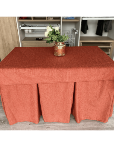 Ropa elegante 10 pliegues Teja con... Ropa elegante 10 pliegues Teja con...