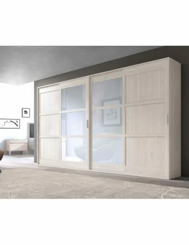 Armario de dormitorio de matrimonio estilo provenzal clasico con colores lacados o barnizados (15).jpg
