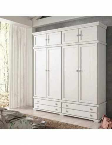 Armario de dormitorio de matrimonio estilo provenzal clasico con colores lacados o barnizados (5).jpg