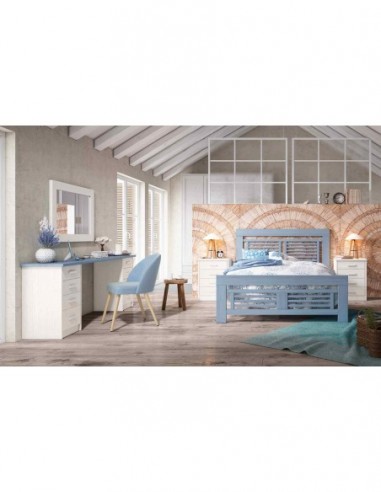 Dormitorio de matrimonio con cabecero...