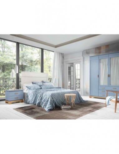 Dormitorio de matrimonio con cabecero...