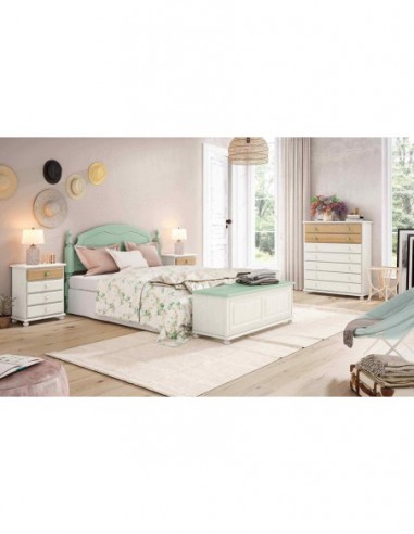 Dormitorio de matrimonio con cabecero...