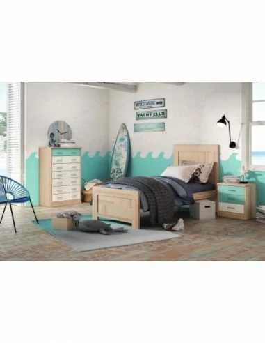 Dormitorio juvenil a medida estilo clasico con literas cabeceros mesitas lacada o barnizada  (18).jpg