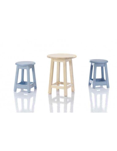 Mesas sillas y taburetes de madera...