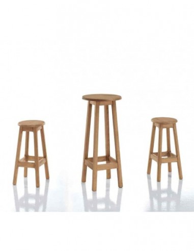 Mesas sillas y taburetes de madera...