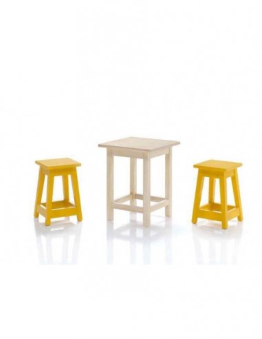 Mesas sillas y taburetes de madera...