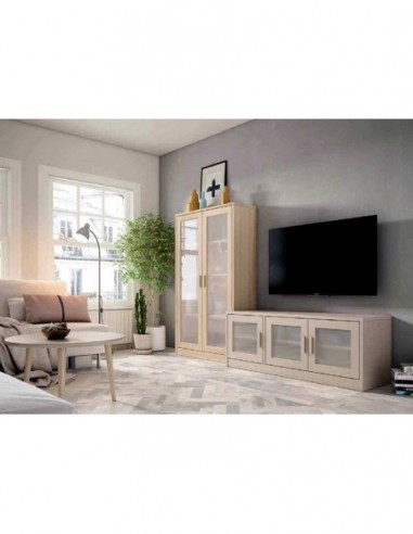 Salon de madera diseño moderno con...