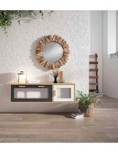 Salon de madera diseño moderno con...