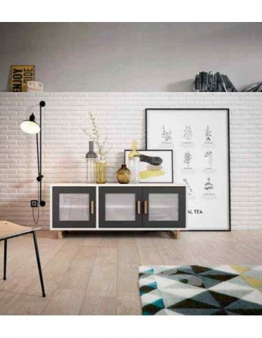 Salon de madera diseño moderno con...