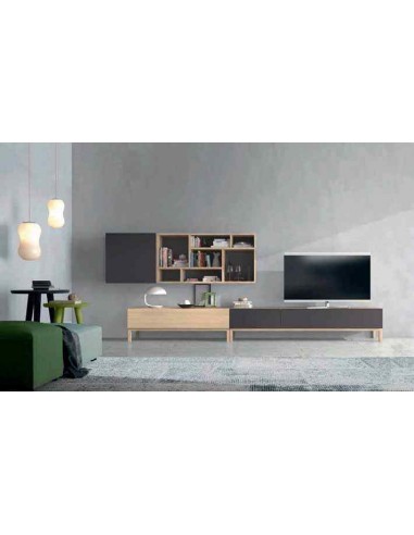 Salon de madera diseño moderno con...