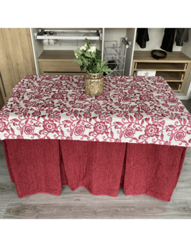 Ropa elegante 10 pliegues Granate con...