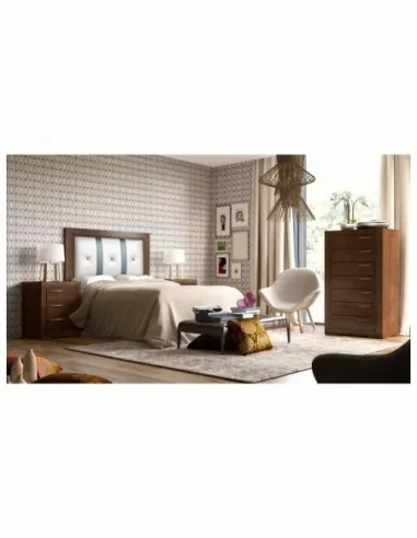 Dormitorio de matrimonio diseño colonial diferentes acabados de madera colores de barniz (2)