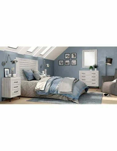 Dormitorio de matrimonio diseño nordico armarios integrados cabeceros madera canape y mesitas (19)