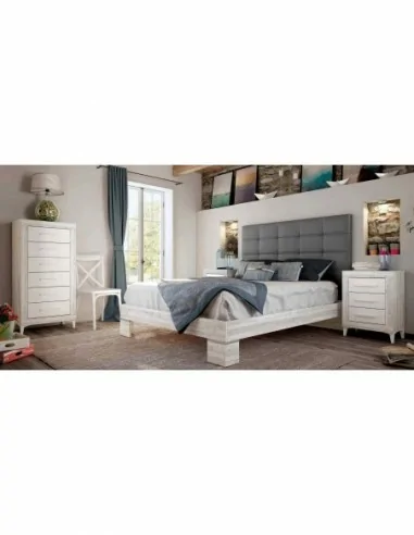 Dormitorio de matrimonio diseño nordico armarios integrados cabeceros madera canape y mesitas (23)
