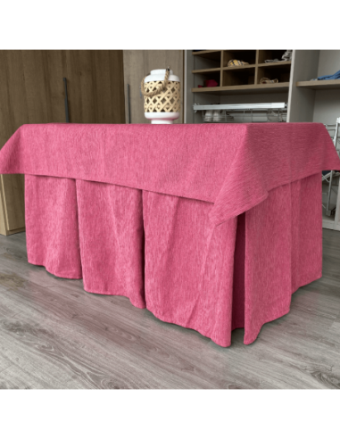 Ropa elegante 10 pliegues Fucsia con... Ropa elegante 10 pliegues Fucsia con...