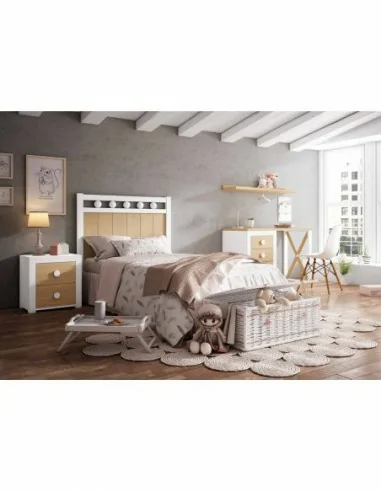 Dormitorio juvenil a medida con escritorio cabeceros camas nido con armario a conjunto (9)