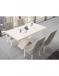 mesa comedor silla madera a...