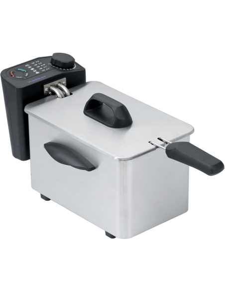 Freidora 2L Acero Inox. COMELEC-3082