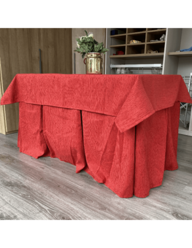 Ropa elegante 10 pliegues Rojo con...