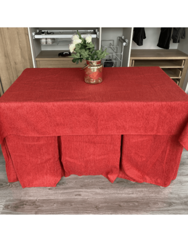 Ropa elegante 10 pliegues Rojo con...