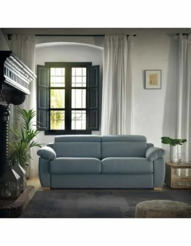 Sofa 2 plazas diseño italiano con patas altas o bajas respaldos reclinables (1)